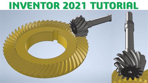 Inventor Tutorial Assembly Bevel Gear Animation Studio CAD CAM TUTORIAL YouTube