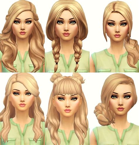 Sims 4 Cc Hair Maxis Match Jzacharlotte