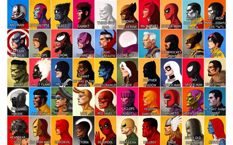 Liste Personnage Marvel Et Dc Comics Automasites