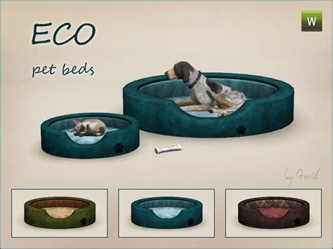 Gosiks Eco Pet Beds Sims Pets Sims 4 Pets Mod Sims 4 Pets