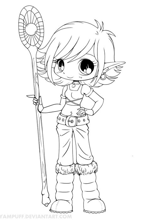 Cute Manga Coloring Pages At Getdrawings Free Download