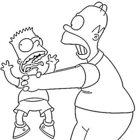 Simpsons Coloring Pages Printable And Free Coloring Pages
