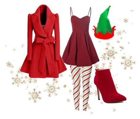 The Christmas Elf By Inko On Polyvore Featuring Withchic Christmas Elf Peplum Top Ssense