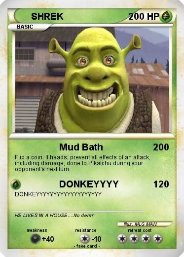 Pokémon Shrek 1086 1086 Mud Bath My Pokemon Card