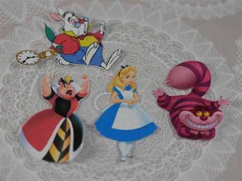 Alice In Wonderland Cut Outs Alice Die Cuts Paper Cuts Etsy