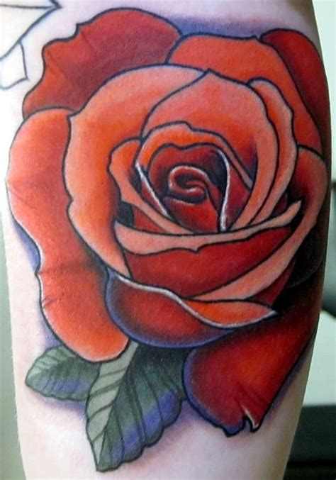 Gallery For Colorful Rose Tattoos Colorful Rose Tattoos Rose