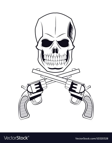 Gun Tattoo Stencils