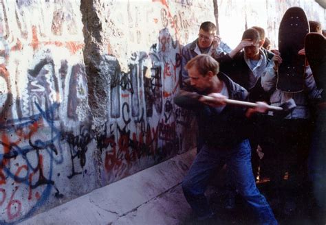 Berlin Wall Falling Down