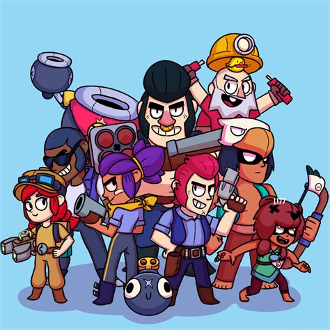 In brawl stars you can control one of the 27 available characters. Trophy road brawlers (fanart) : Brawlstars