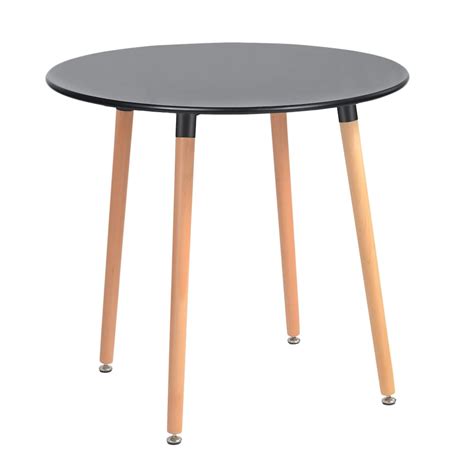 Homy Casa Rookie Round Dining Table 4 Legs Black The Home Depot Canada