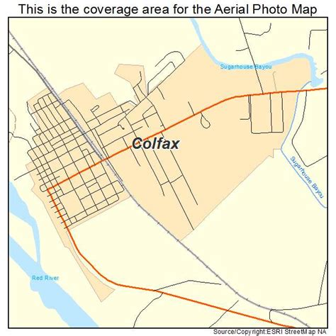 Aerial Photography Map Of Colfax La Louisiana
