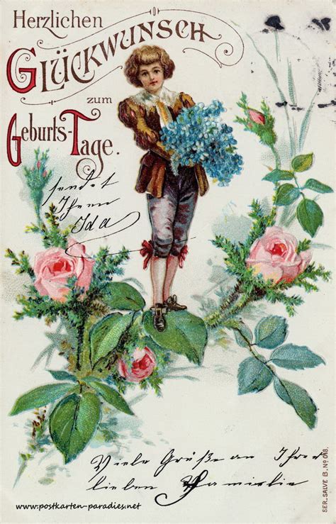 Kostenlose geburtstagskarten zum ausdrucken und selber drucken. Jugendstil Archives - Alte Postkarten