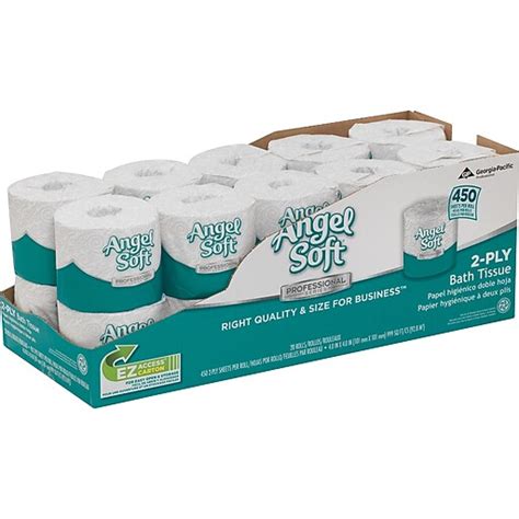 Angel Soft Professional Series 2 Ply Standard Toilet Paper White 450