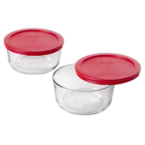 Pyrex Simply Store 4 Cup Glass Bowl Value Pack Set Of 2