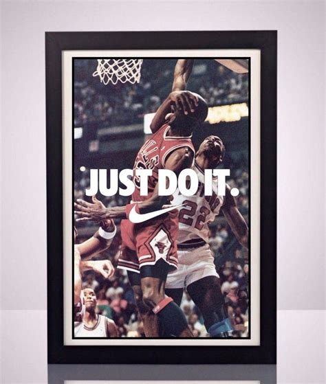 Nike Air Jordan Just Do It Poster Print Nba Sports Memorabilia Wall Art