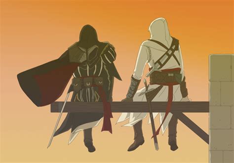 Ezio and Altair Ezio and Altaïr Fan Art 19142788 Fanpop