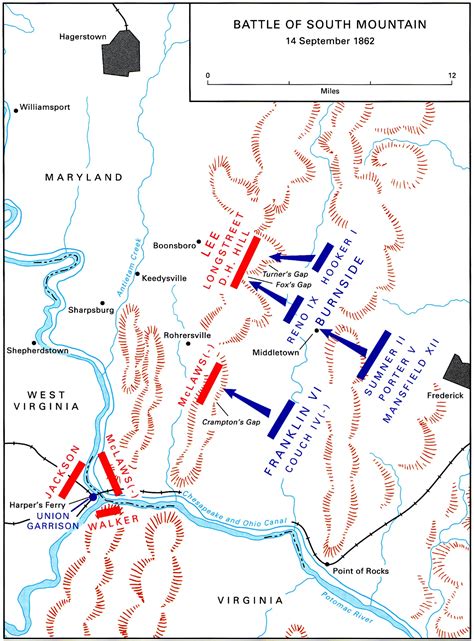 Civil War Maryland Battle At South Mountain Crampton Gap