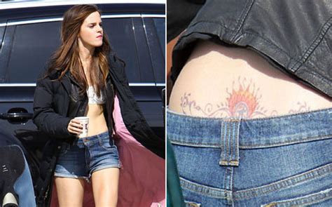 Girl Love American Emma Watson Faz Tatuagem Fake Para Viver Nova