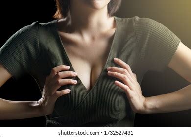 Hot Girl Touching Breasts Images Stock Photos Vectors Shutterstock
