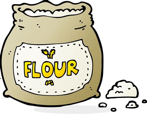 Cartoon Bag Of Flour Vector Art At Vecteezy