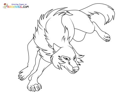 Wolf Fighting Coloring Pages