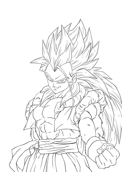 Goku Ssj5 Free Coloring Pages