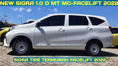 New Sigra 1 0 D MT MC Facelift 2022 PUTIH Sigra Facelift 2022 YouTube