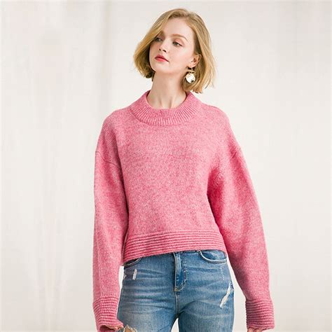Winter New Sweater Women Casual Solid Wool Pullovers And Sweater O Neck