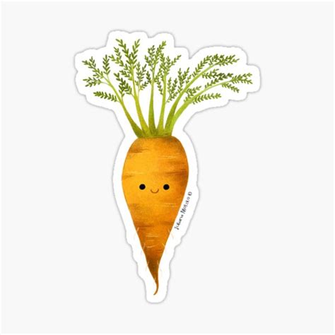 Carrot Sticker For Sale By Julianamotzko Redbubble