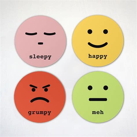 Mood Magnet Emoji Emoticon In My Feelings Fridge Magnets Etsy Canada