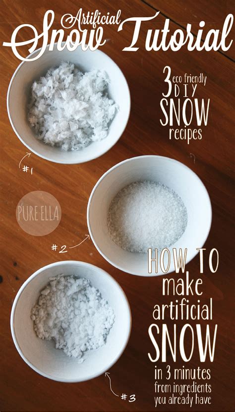 How To Make Artificial Snow 3 Quick And Easy Eco Friendly Recipes