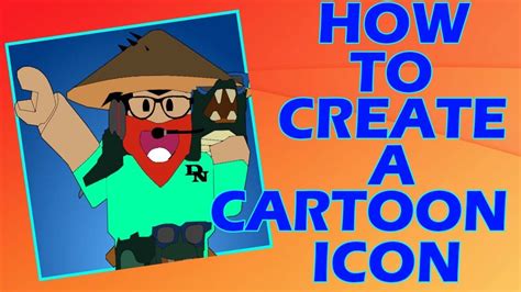 How To Create A Roblox Cartoon Icon Youtube