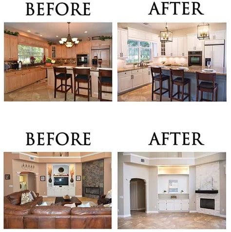 Before And After Megans Home Improvement Mhm Professional Staging