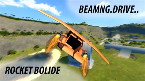 Beamngdrive Rocket Bolide Backflip Stunts Landing And Crash Hd
