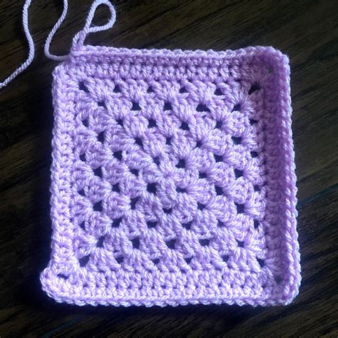 Crochet Plain Granny Square One Color Or Multi Color Granny Square
