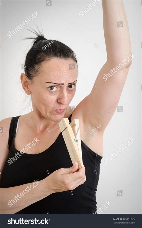 Body Odor Woman Smelling Her Armpit Stock Photo 465411245 Shutterstock