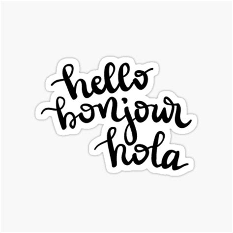 Hola Stickers Redbubble