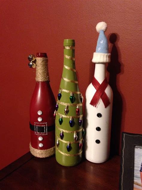 25 Christmas Decoration Ideas With Wine Bottles Do It
