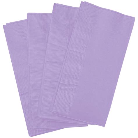 Luscious Lavender Purple Paper Dinner Napkins 2 Ply 18 Fold