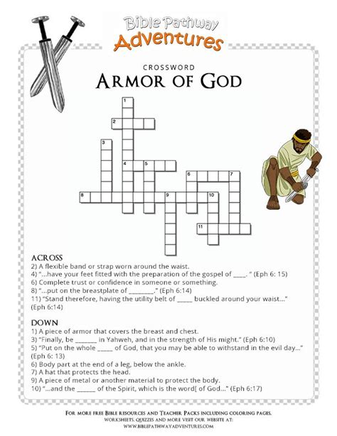 Armor Of God Crossword Puzzle