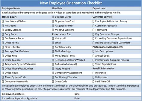 Sample New Employee Orientation Checklist | Pingboard | New employee orientation, Employee ...