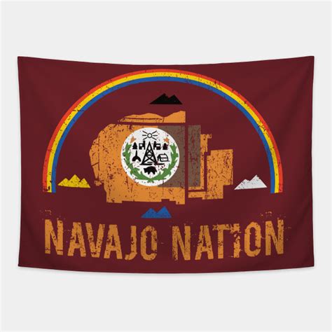 Navajo Nation Flag Nizho Tapestry Teepublic