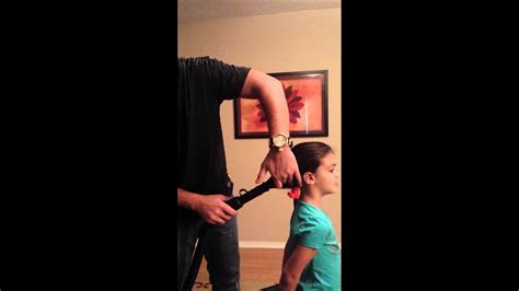 Perfect Ponytail Single Dad Fixes Daughters Hair Youtube