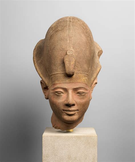 Head Of King Seti Ii Wearing The Blue Crown New Kingdom Ramesside Ca 1200 1194 B C R