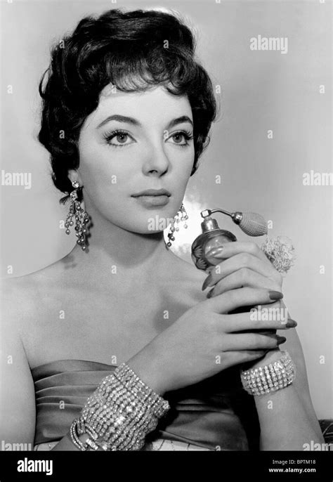 Joan Collins Actress 1955 Stock Photo Alamy