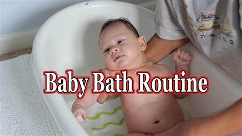 Baby Bath Routine How To Bath A Newborn Baby Newborns First Bath
