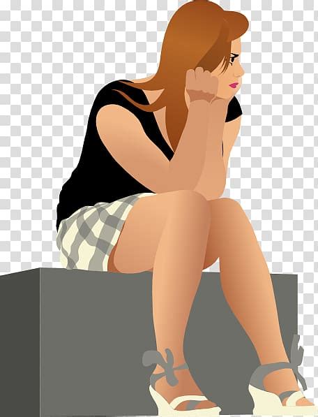 Woman Waiting Transparent Background PNG Clipart HiClipart