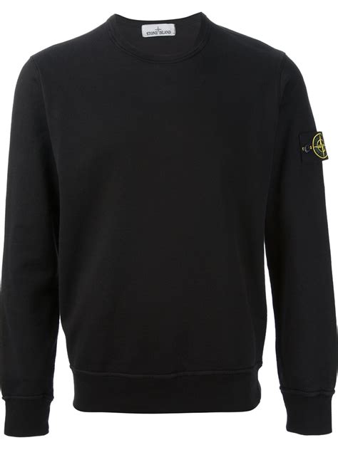 Lyst Stone Island Classic Sweatshirt In Black For Men