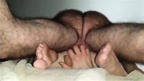 Hairy Daddy With Hairy Legs Breeds Boy From Below