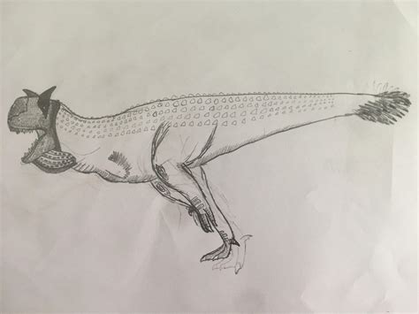 Concept Art Of Carnotaurus For My Wip Novel R Dinosaurs